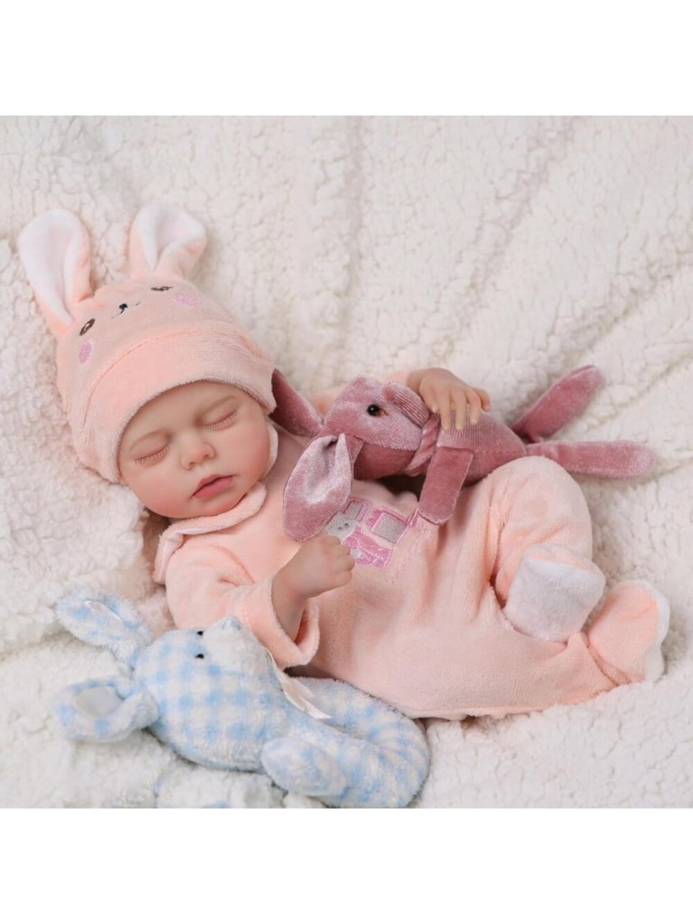 12in Preemie Reborn Baby Doll Girl Soft Poseable Newborn Curled Hands